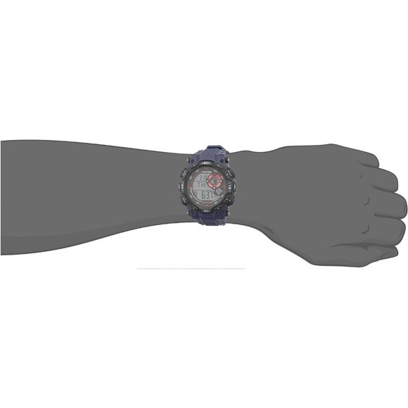 Men's Digital Chronograph Resin Strap Sport Watch - Picture 6 of 8